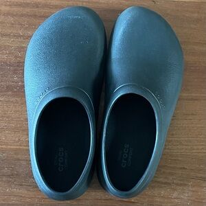 CROCS Classic Slip-On Work Clogs in Black